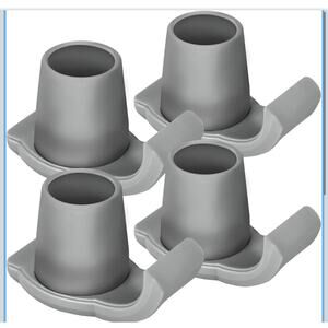 New: 4 Pack Walker Skis Glides for Folding Walkers, Essentials Universal Walker